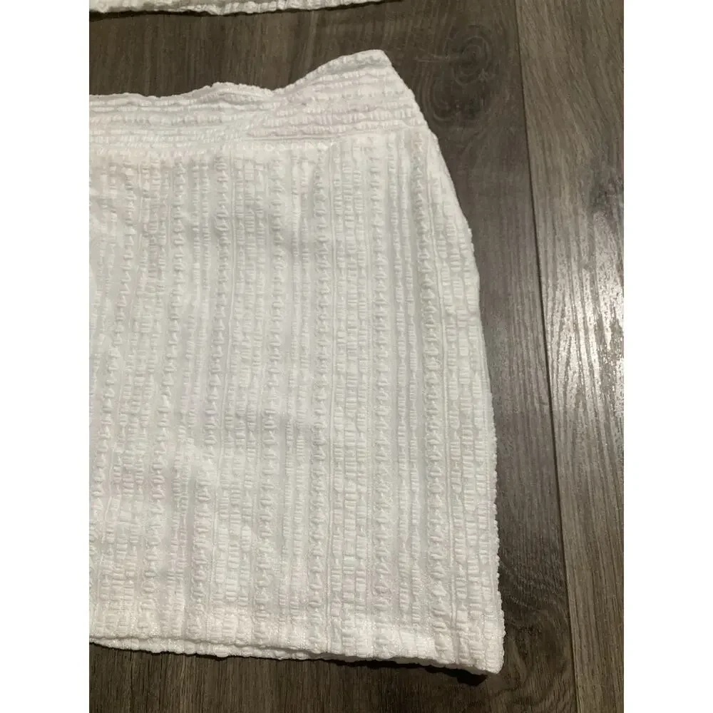 Outcast Exclusive 2 Set Skirt And Tube Twist Top Boho White Beachy Size Small